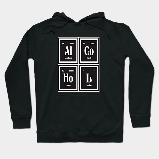 Alcohol Periodic Table Hoodie by Maozva-DSGN
